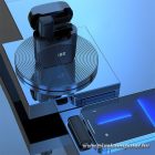 Wireless lavalier microphone Type C with charging case S11 black