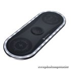 Wireless charger Forcell F-Energy Ellipse 3w1 Qi QC 15W compatible with Apple + cable USB C do USB A black