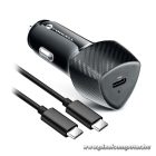 Car charger Forcell F-Energy Carbon USB C QC3.0 PD 3A 20W + cable USB C to USB C CC50-1C black