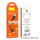 HOCO USB-C – USB-C PD Kábel 100W 1m – 6A Gyors Töltés Laptophoz is
