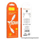 HOCO USB-C – USB-C 100W gyorstöltő kábel – Power Delivery, 6A, 1 m