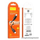 HOCO USB-C – USB-C 60W gyorstöltő kábel – Power Delivery, 1 m