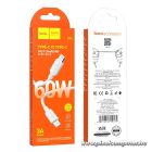 HOCO USB-C – USB-C Gyorstöltő Kábel – 60W PD, 1 m