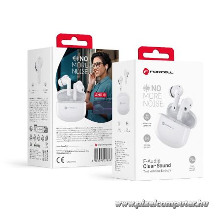 Forcell F-Audio Clear Sound TWS – ANC + ENC, Bluetooth 5.3 vezeték nélküli fülhallgató