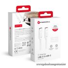 Cable USB C to USB C Forcell F-Energy QC4.0 PD 3A 60W 0,5 m C338 white