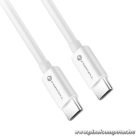 Cable USB C to USB C Forcell F-Energy QC4.0 PD 3A 60W 0,5 m C338 white