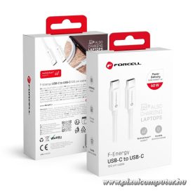   Cable USB C to USB C Forcell F-Energy QC4.0 PD 3A 60W 1 m C338 white