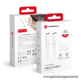   Cable USB C to USB C Forcell F-Energy QC4.0 PD 3A 60W 2 m C338 white