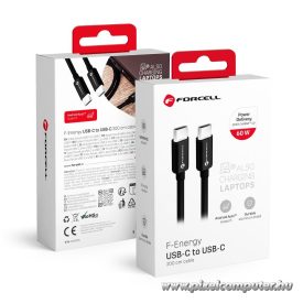   Cable USB C to USB C Forcell F-Energy QC4.0 PD 3A 60W 2 m C338 black