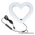 LED Ring Stream RGB lamp 10" with holder for mobile HEART + tripod JM26-10 black