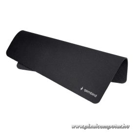   Fekete, csúszásmentes gumi aljzatú egérpad (220 x 180 x 2 mm, MP-S-BK)