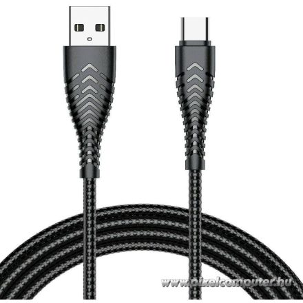 Cable USB A to Typ C VEGER 2,4A V104 1,2 m black