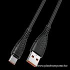 Cable USB A to Typ C VEGER 2,4A V104 1,2 m black