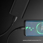 Cable USB A to Typ C VEGER 2,4A V104 1,2 m black