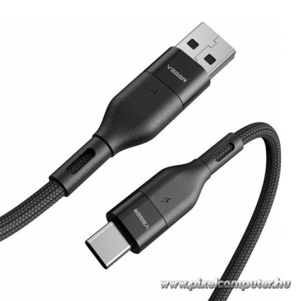 Veger USB-A 2.0 – USB-C kábel 1,2 m – 100W gyorstöltés, 5A teljesítmény