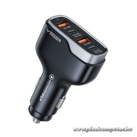   VEGER CC53-2A2C autós töltő – 66W, 2× USB-C + 2× USB-A, PD, QC 3.0