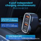 VEGER CC53-2A2C autós töltő – 66W, 2× USB-C + 2× USB-A, PD, QC 3.0