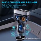 VEGER CC53-2A2C autós töltő – 66W, 2× USB-C + 2× USB-A, PD, QC 3.0