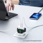 VEGER Hálózati Töltő Apple Watch Vezeték Nélküli Töltéssel – USB-C + USB-A, 25W