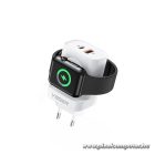 VEGER Hálózati Töltő Apple Watch Vezeték Nélküli Töltéssel – USB-C + USB-A, 25W