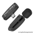Wireless lavalier microphone USB C Hoco L15 black