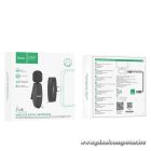 Wireless lavalier microphone USB C Hoco L15 black