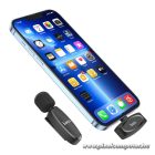 Wireless lavalier microphone Lightning Hoco L15 black