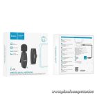 Wireless lavalier microphone Lightning Hoco L15 black