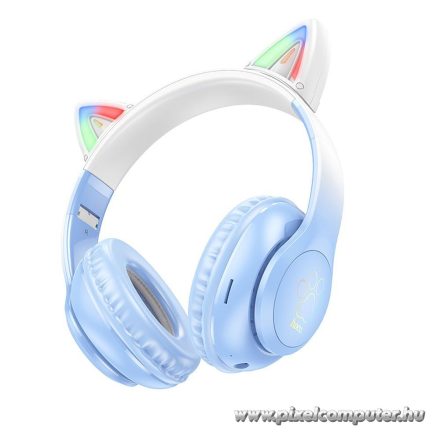 Wireless headphones Hoco W42 Cat Ear crystal blue