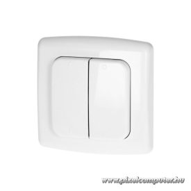   ORNO 2 csatornás vezeték nélküli fali kapcsoló – 433.92 MHz, Smart Home kompatibilis