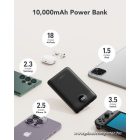 Powerbank Veger C11 (W1170) PD QC3.0 2A 22,5W 10000 mAh with built-in cables USB C / Lightning black