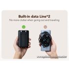 Powerbank Veger C11 (W1170) PD QC3.0 2A 22,5W 10000 mAh with built-in cables USB C / Lightning black