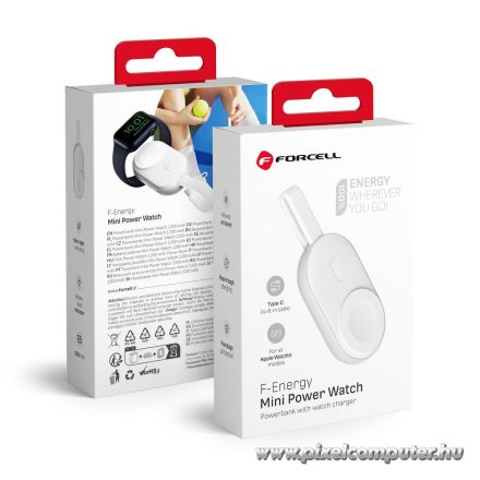Powerbank for Apple Watch Forcell F-Energy Mini Power Watch 1A 2,5W 1200 mAh white