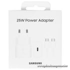 SAMSUNG original charger Type C + cable Type C to Type C PD 3A 25W GaN EP-T2510XWEGEU black blister