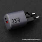 Phone charger Forcell F-Energy GaN USB C + USB A QC4.0 PD 3A 33W VT-31 gray