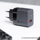 Phone charger Forcell F-Energy GaN USB C + USB A QC4.0 PD 4A 45W VT-39 gray