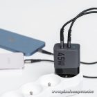 Phone charger Forcell F-Energy GaN USB C + USB A QC4.0 PD 4A 45W VT-39 gray