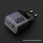 Phone charger Forcell F-Energy GaN USB C + USB A QC4.0 PD 4A 45W VT-39 gray