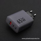 Phone charger Forcell F-Energy GaN 2 x USB C + USB A QC4.0 PD 4A 65W VT-42B gray
