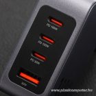 Phone charger Forcell F-Energy GaN 3 x USB C + USB A QC4.0 PD 5A 100W VT-46 gray