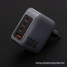 Phone charger Forcell F-Energy GaN 3 x USB C + USB A QC4.0 PD 5A 100W VT-46 gray