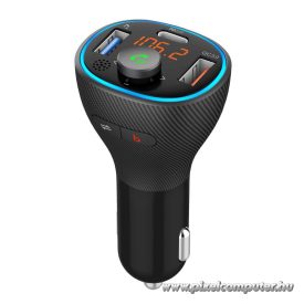   ART FM-73 autós FM transmitter – Bluetooth 5.0, PD 30W, QC 3.0, 3 port