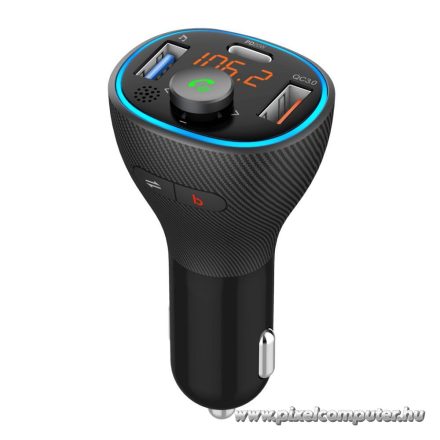ART FM-73 autós FM transmitter – Bluetooth 5.0, PD 30W, QC 3.0, 3 port
