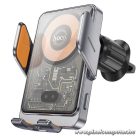 Wireless car phone holder Hoco 15 W air vent HW7 gray