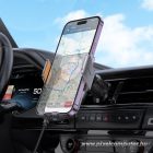 Wireless car phone holder Hoco 15 W air vent HW7 gray