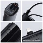 Powerbank Forcell F-Energy Power Plug F5K3 PD 20W 5000 mAh with built-in connector Lightning black