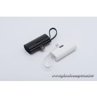 Powerbank Forcell F-Energy Power Plug F5K3 PD 20W 5000 mAh with built-in connector Lightning white