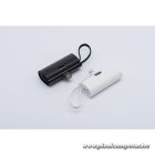 Powerbank Forcell F-Energy Power Plug F5K3 PD 20W 5000 mAh with built-in connector USB C white