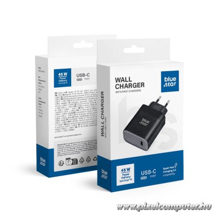 Phone charger Blue Star USB C QC4.0 PD 3A 45W TFB-TC-45W black