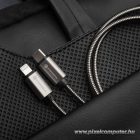 Cable USB C to USB C Forcell F-Energy QC4.0 PD 5A 100W E-Mark Metal 1 m C239 silver